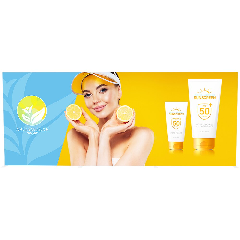 VAIL-120DB 20ft Backlit Free Standing — 8ft Double Sided Graphic Only